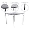 Flash Furniture 2.83-Foot Square Bi-Fold Gray Plastic Table DAD-LF-86-GY-GG - alternate 3